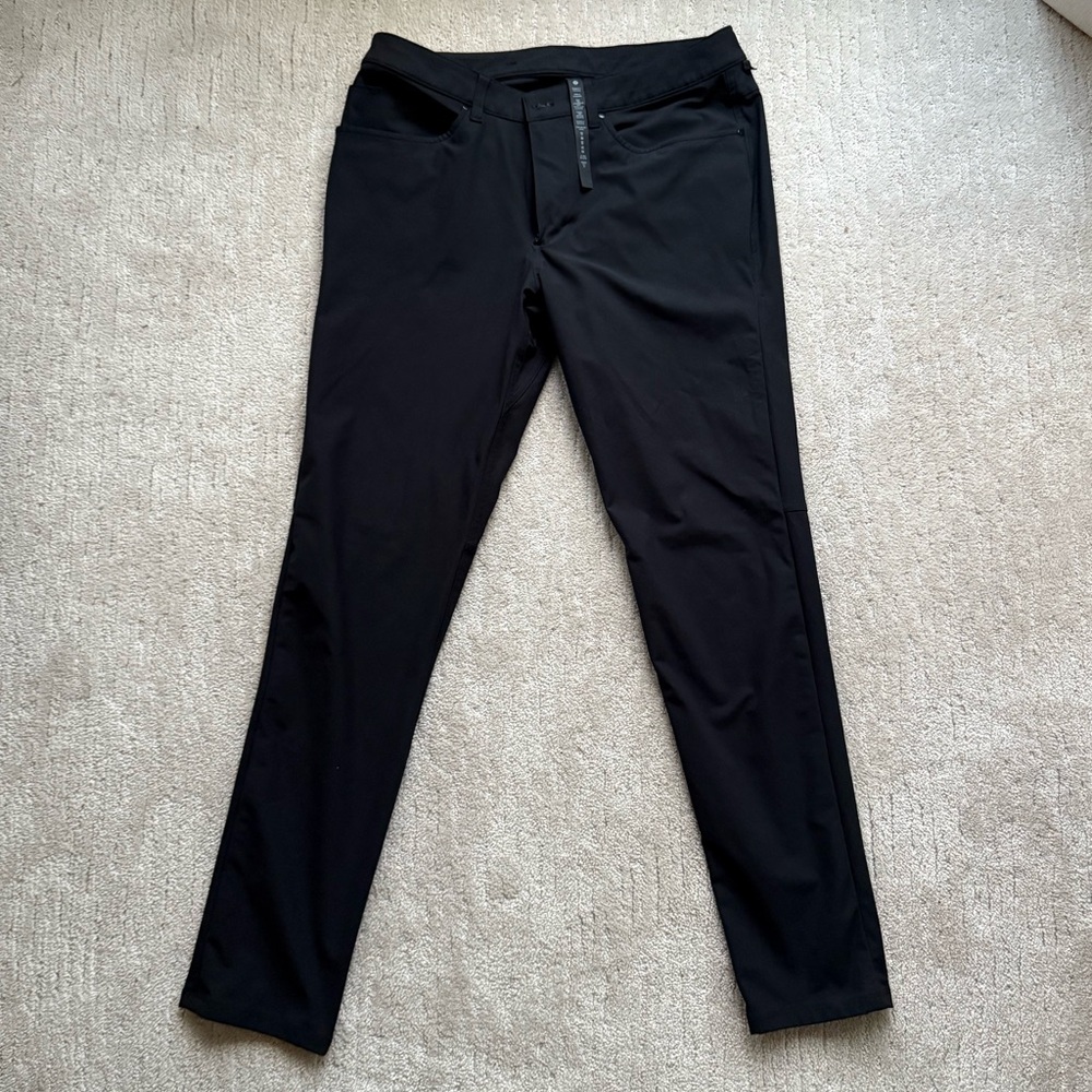 Lululemon ABC Pant Slim 34L x 34W Gray Warpstreme